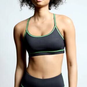 New ~ TWENTY Montréal ~ Flowetry Spaghetti Straps Sports Bra Size S